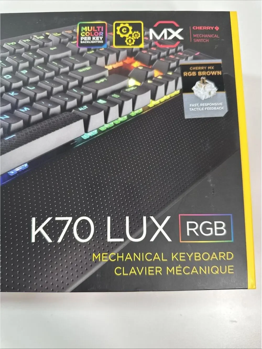 Corsair K70 LUX RGB Mechanical Gaming Keyboard Wired Illuminated‎ Black Aluminum